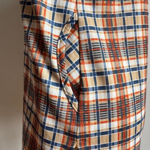 Vintage 70s JANTZEN Plaid 2 Piece Matching Disco Leisure Suit - Picture 10 of 12